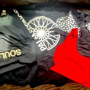 SoulCycle bundle - sweatshirt, tank top, 2 sports bras - one bra with tags
